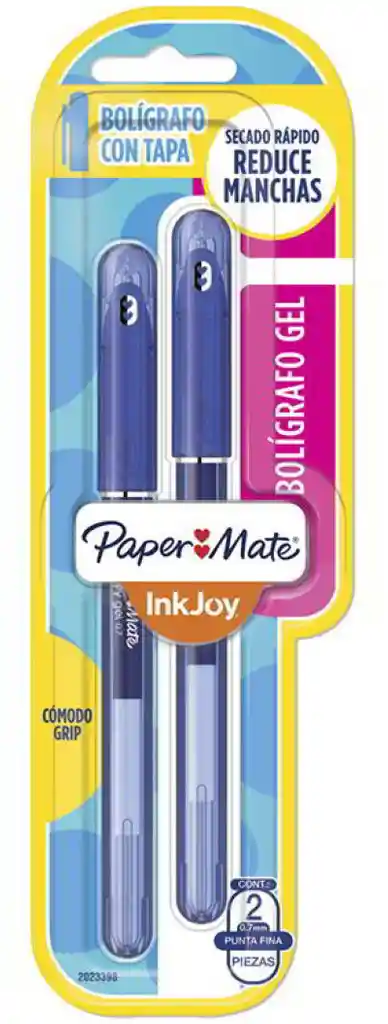 Paper Mate Boligrafo Gel Secado Rapido 0.7 Color Azul Blister 1