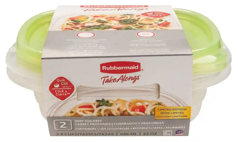 Rubbermaid Herméticos Plástico con Tapa Take Alongs