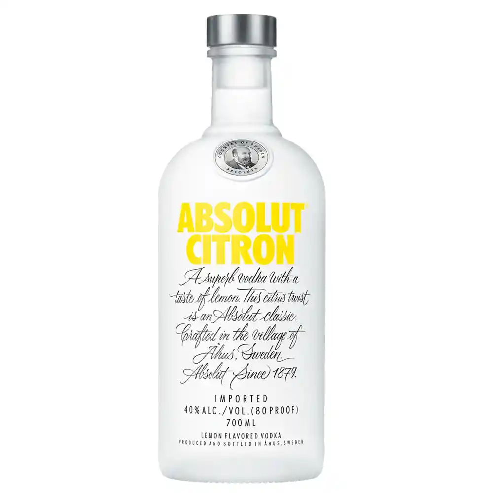 Absolut Vodka Citron 750Cc