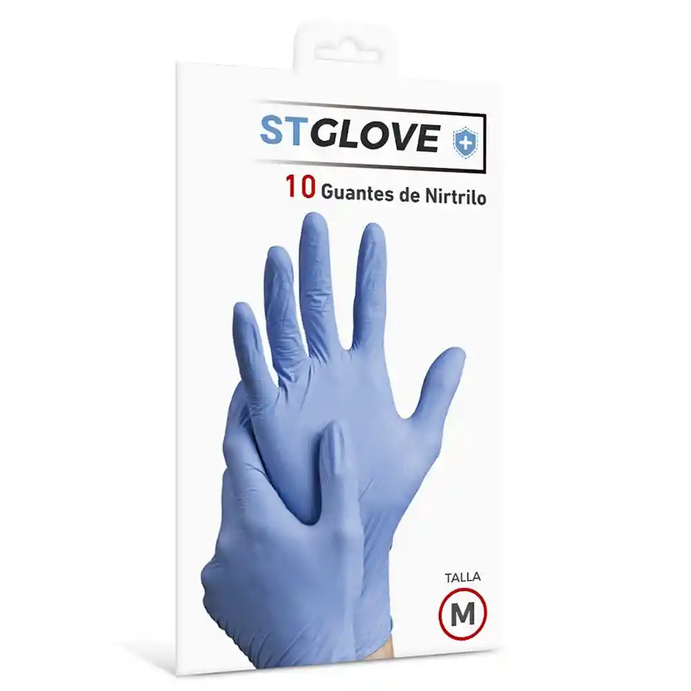 Glove St Guantes De Nitrilo Azules Talla M
