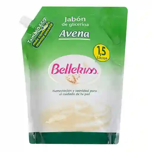 Bellekiss Jabón de Glicerina Líquido para Manos con Avena