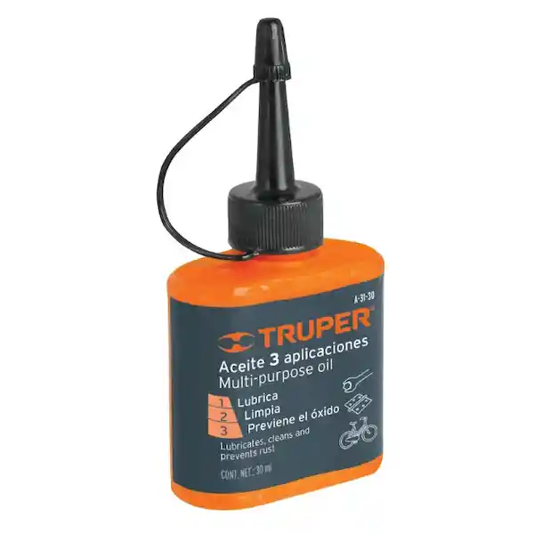 Truper Aceite Multiusos 3 Aplicaciones 30 mL