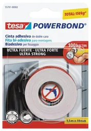 Tesa Cinta Doble Contacto Ultra Fuerte 19 mm x 1.5 m / 100 Kg