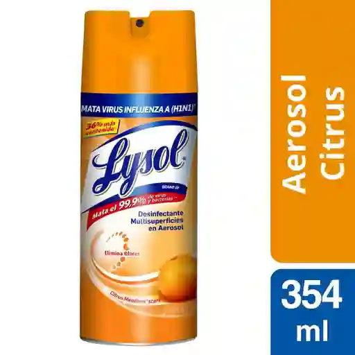 Lysol Desinfectante en Aerosol Citrus Meadows