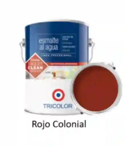 Tricolor Esmalte al Agua Profesional Rojo Colonial 945 mL