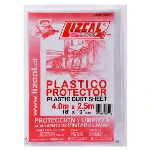 Lizcal Protector Plástico 10 m2 2.5 x 4.0 m