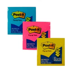 Post-It 3M Pop Up Colores Ultra