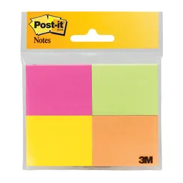 3M Post-It Colores Neon 50 Hj 4Pads