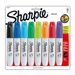 Sharpie Bl. Biselado X 8 Colores