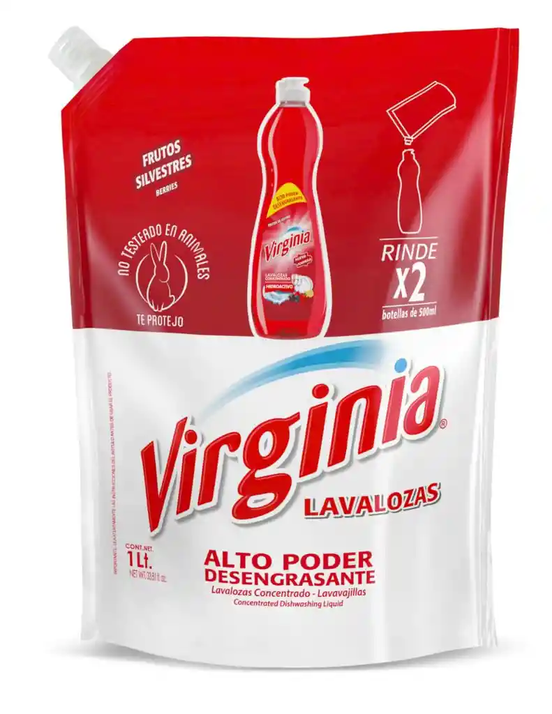 Virginia Lavalozas Concentrado Sachet Frutos Silvestres 1000 Ml