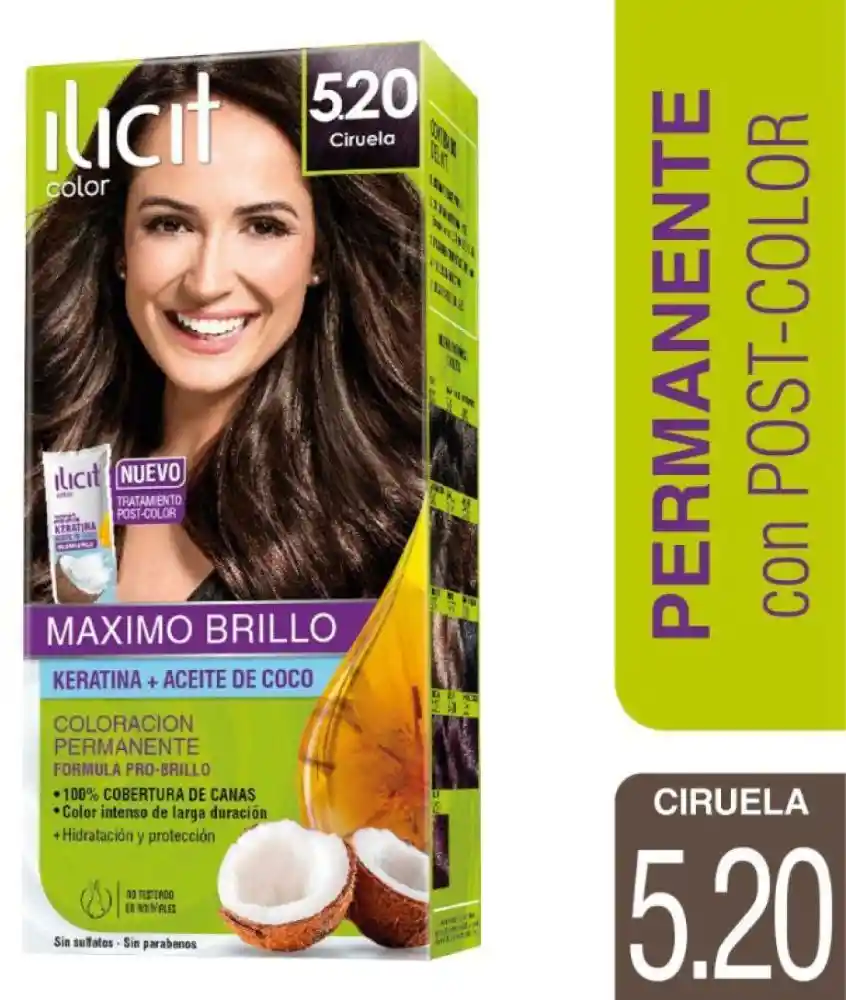 Ilicit Tintura Cabello Permanente Nvo 5 20 Ciruela