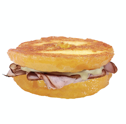 Donut Sándwich Jamón y Queso                               