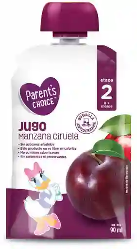 Parent's Choice Jugo Manzana Ciruela 90 Ml