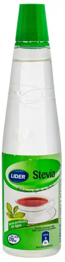 Líder Stevia Liquida, 270 Ml.