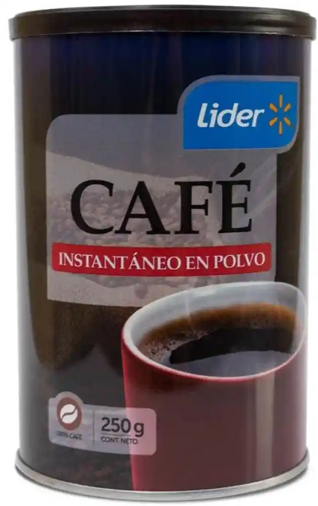 Cafe Instantaneo en Polvo Tarro, Lider
