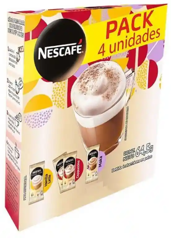 Nescafé Pack Mixes 4 Sobres