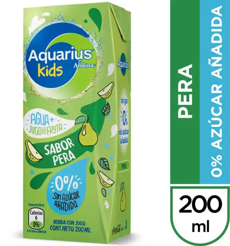 Aquarius Beb Refres Frut Pera. 200 Cc.