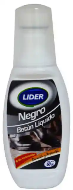 Betun Liquido Negro Botella 60 ML, Lider