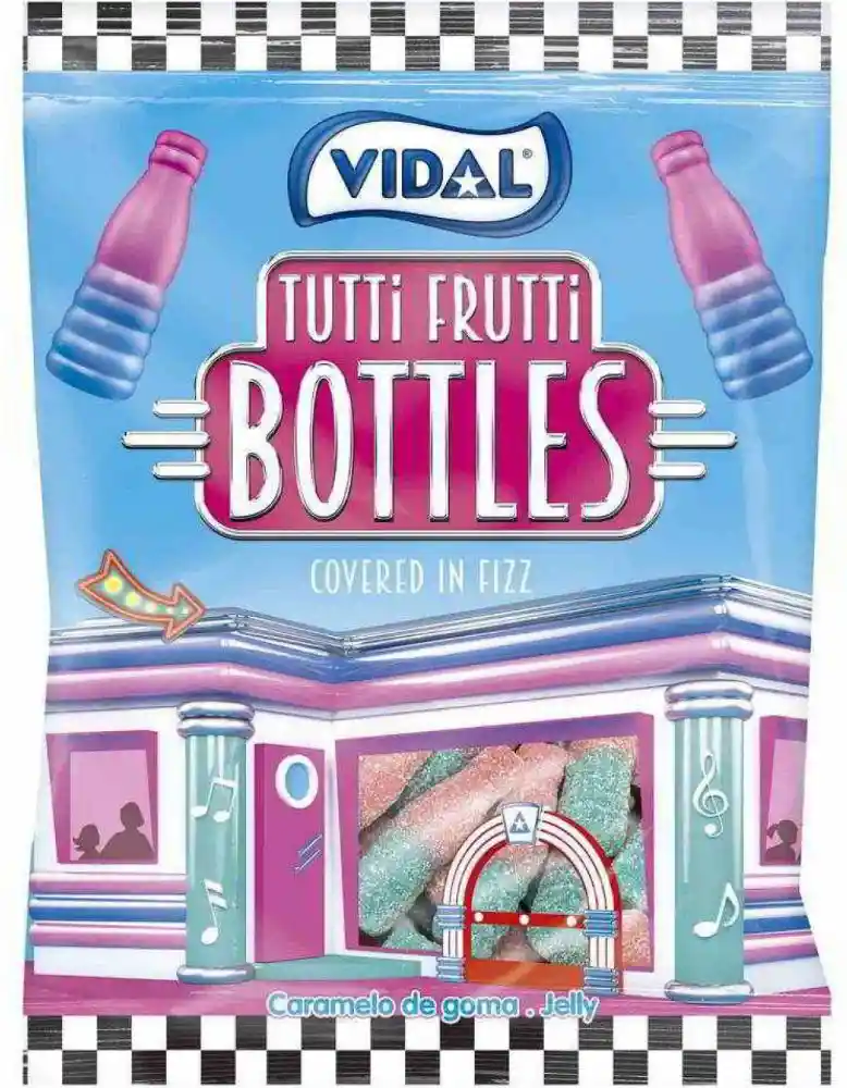 Vidal Gomitas Botellas Tutti Frutti 100 G.