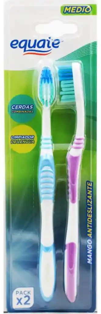 Cepillo Dental Medio 2 Un, Equate