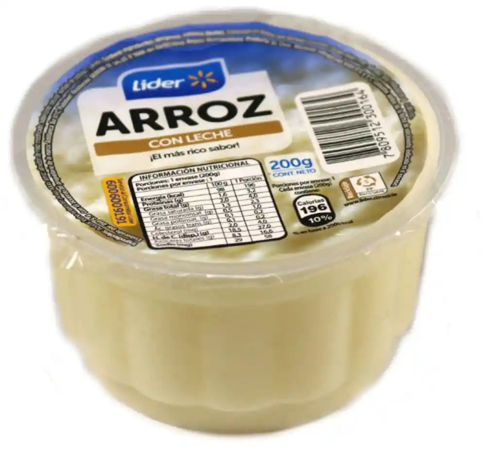 Arroz con Leche Pote 200 g, Lider