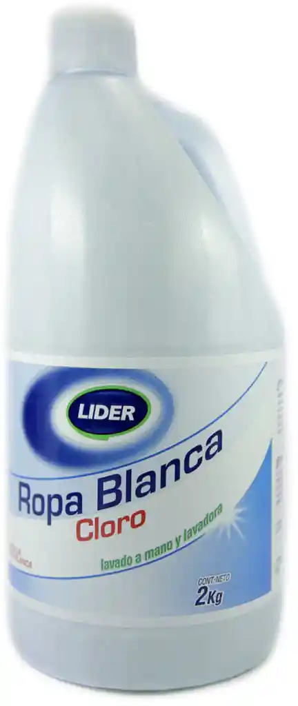 Lider Cloro Ropa Blanca. 2 Kg
