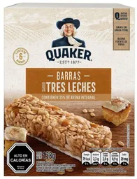 Quaker Barras de Cereal Sabor a Tres Leches