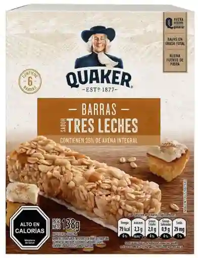 Quaker Barras de Cereal Sabor a Tres Leches