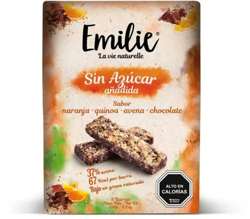 Emilie Barra De Cereal Naranja-Quinoa 120 G.