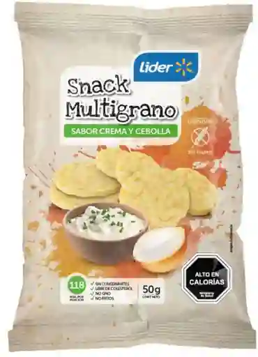 Snack Multigrano Sabor Crema y Cebolla Líder