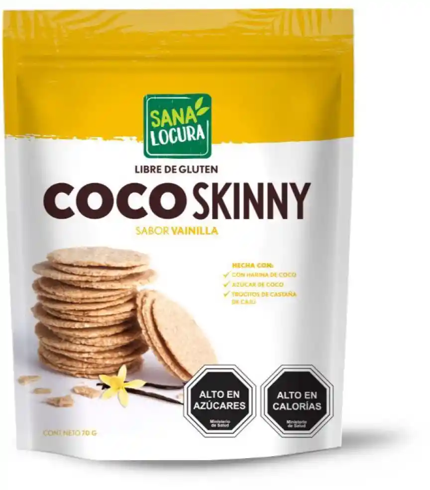 Sana Locura Coco Skinny Sabor Vainilla Sin Gluten