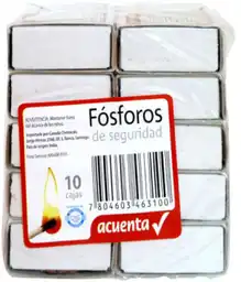 Fósforos de Seguridad Acuenta