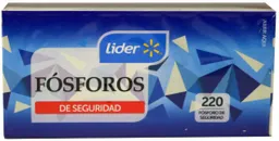 Fosforos De Seguridad Caja 220 Un, Lider