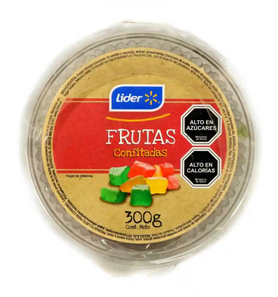 Líder Fruta Confitada, 300 G.