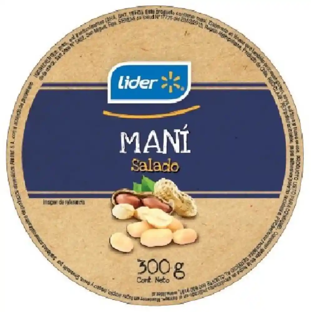 Líder Mani Salado 300 G