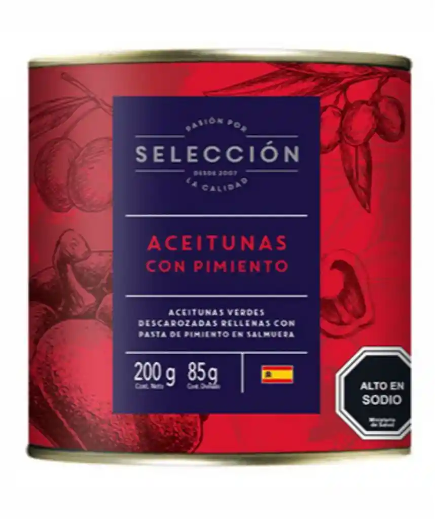 Selección Aceitunas Rellenas con Pimiento