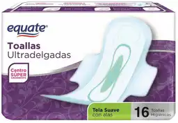 Equate Toallas Higiénicas Ultradelgadas