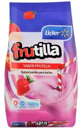 Leche Saborizante Frutilla Bolsa, Lider