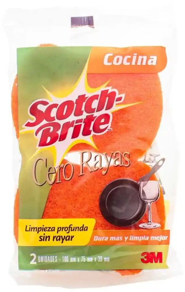 Scotch Brite Esponja N Raya Co X3 3 Un