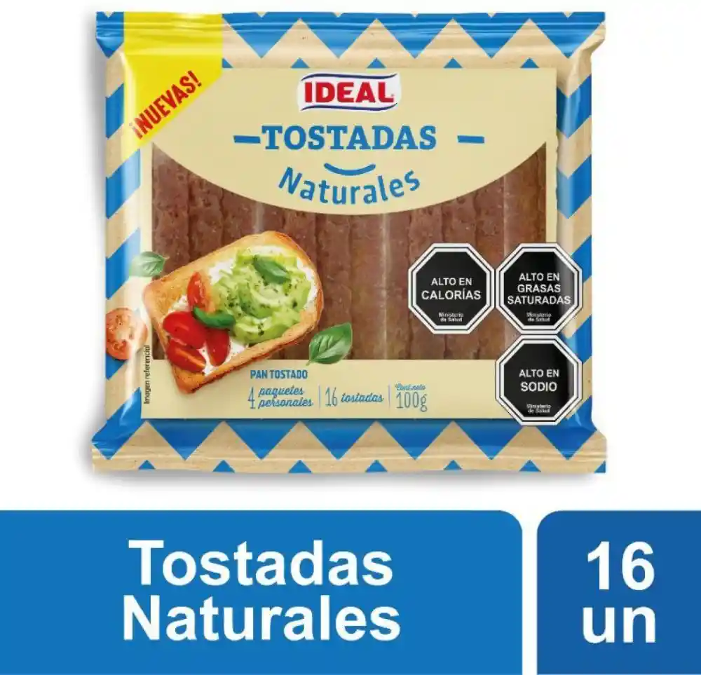 Ideal Tostadas Naturales 100 G,