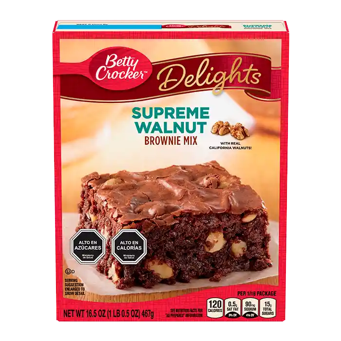 Betty Crocker Mezcla Para Brownie Con Nueces Supreme 467 G