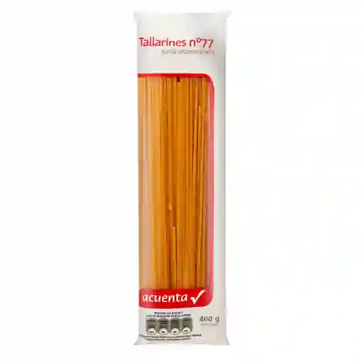 Pasta Vitaminizada Tallarines N°77 Acuenta 