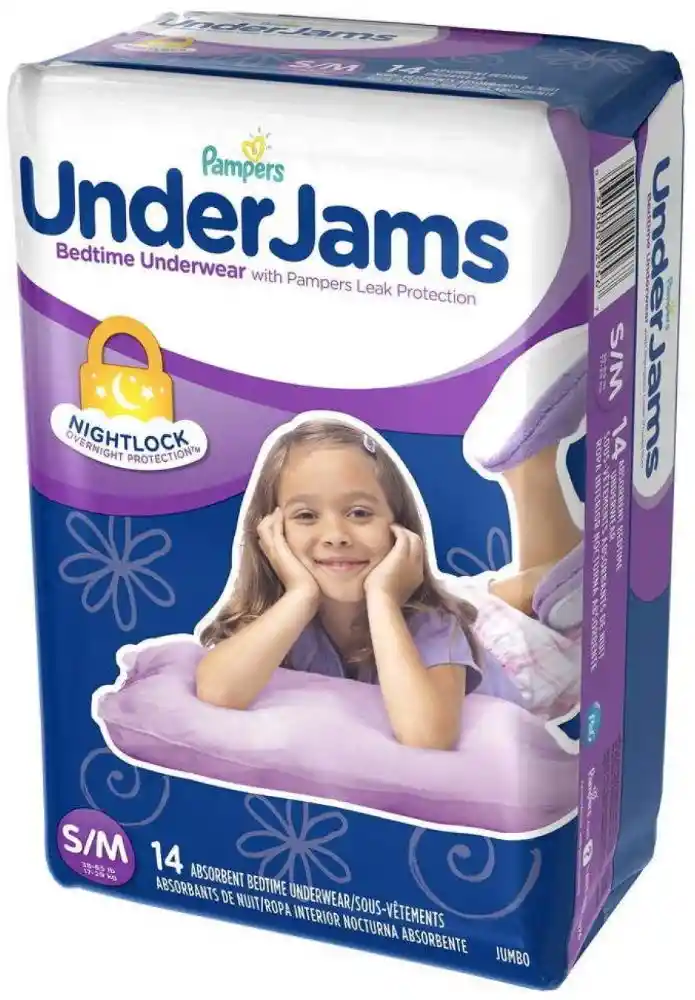 Pampers Underjams S/M Ni?a 14 un, Pampers