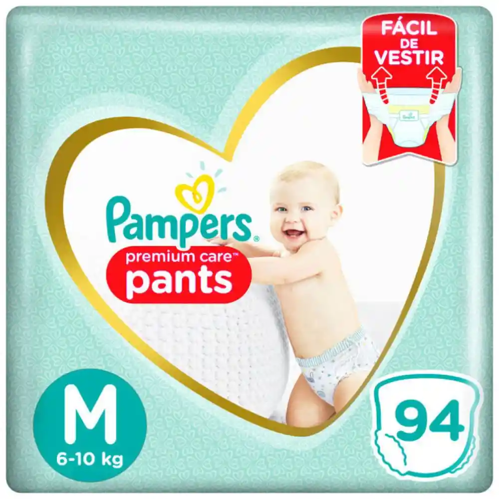 Pampers Pa Al Pants Premium Care Talla M 94 Un