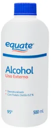Alcohol Desnaturalizado Botella 500 ml, Equate