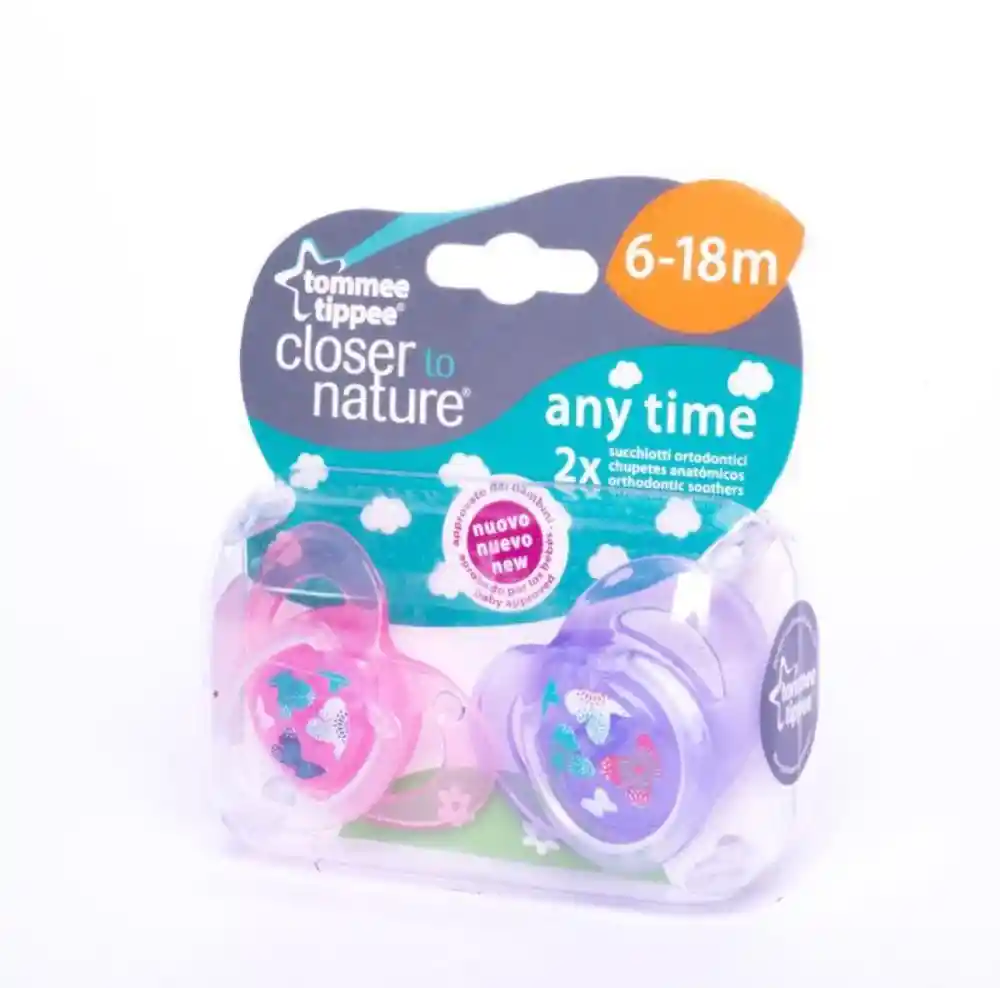 Tommee Tippee Chupete Tt 6-18M. 2 Un.
