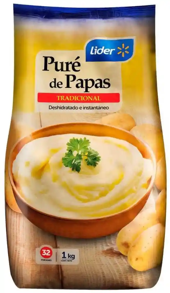 Pure Instantaneo de Papas Bolsa 1 Kg Lider