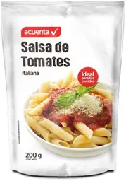 31% de descuento en la compra de 5 unidades Acuenta Salsa Tomate Italian 200 G