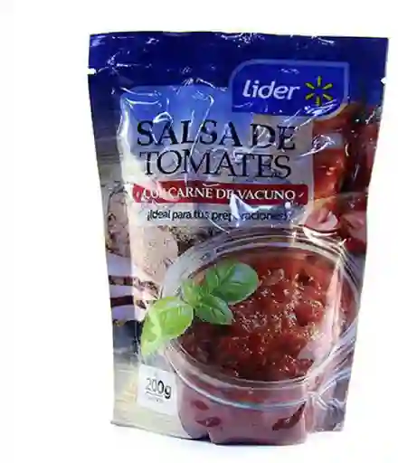 salsa de tomates con carne de vacuno Líder