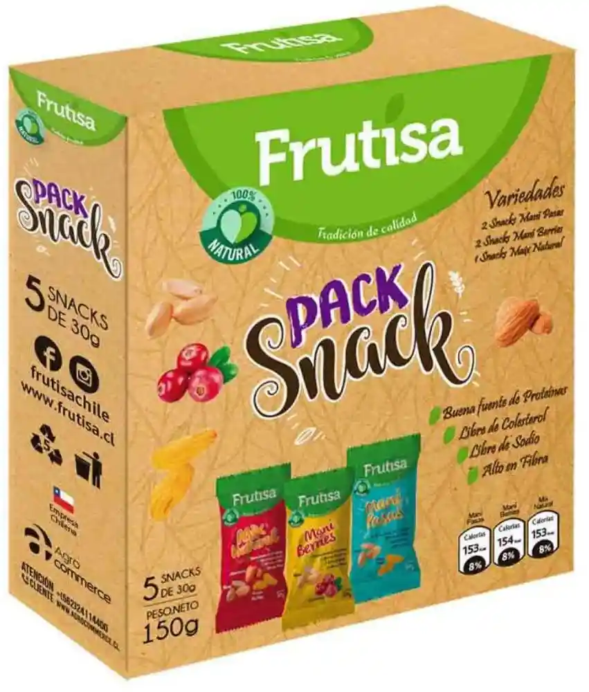 Frutisa Pack Snacks de Frutos Secos 